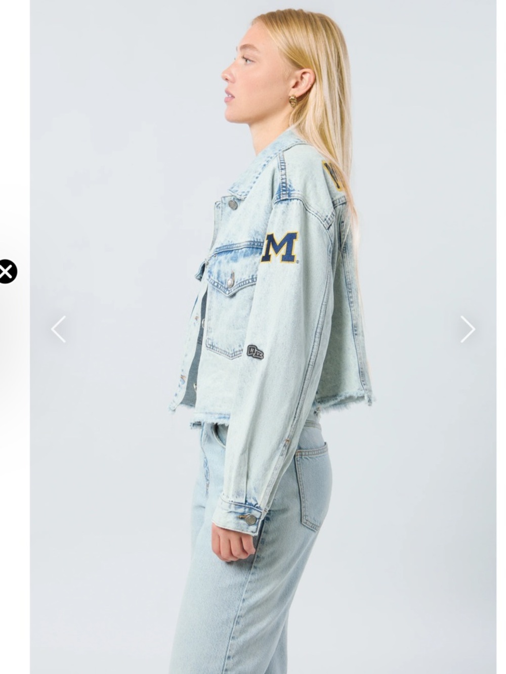 University of Michigan Hype & Vice Jean Jacket - Picture 4 of 7